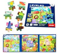 NEBURORA 61 pezzi Puzzle magnetici per bambini, giocattoli educativi da viaggio per età 2-5, attività giocattolo regalo per l'apprendimento prescolare, regali di compleanno per bambini