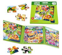 NEBURORA 97 pezzi puzzle magnetici per bambini dai 2 ai 5 anni, giochi da viaggio giocattoli da viaggio in aereo, giochi di puzzle attività in aereo, regali di compleanno per bambini