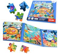 NEBURORA Puzzle magnetici per bambini dai 2 ai 5 anni, giochi da viaggio, giocattoli da viaggio in aereo, 48 pezzi, giochi di puzzle, attività in aereo, regali di compleanno per bambini