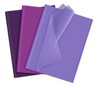 NEBURORA Set di fazzoletti viola assortiti 60 fogli di carta da regalo Viola Viola Artigianato 3 colori per Halloween Fai da te Matrimonio Compleanno Vacanze Confezione regalo e decorazione per feste