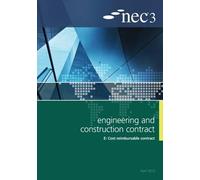 NEC3 Engineering and Construction Contract Option E: Cost reimbursab (Tascabile)