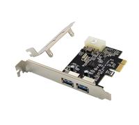 NEC720200 PCI-E X1 Scheda Riser Scheda di Espansione USB 3.0 un Doppia Porta Scheda di Conversione Master USB Esterna con Velocità 5G