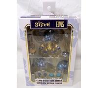 NECA Disney Stitch Elvis Gold Suit 7" Ultimate Action Figure Nuovo Sigillato