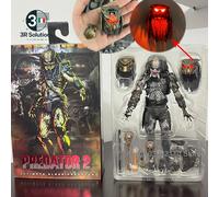 NECA Elder Predator Figura Con LED Predator VS Alien Edition Predator Alien Hunt