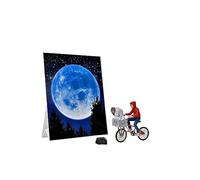 NECA Figura da collezione E.T. Extraterrestre e ELLIOTT con Bicicletta e mini Po