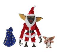 NECA Gremlins - Action figure di Santa Stripe e Gizmo, scala 17,8 cm