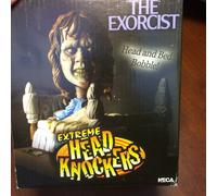 NECA Head Knockers Line The Exorcist Regan in Bed 5.5-Inch Resin Figure with Bob