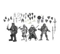 PREORDER Universal Monsters x TMNT Ultimate: TURTLES BLACK & WHITE 4pack b