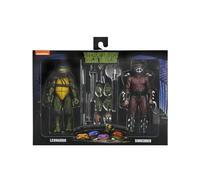 NECA Teenage Mutant Ninja Turtles Leonardo e Shredder Action Figure Confezione da 2 con accessori da collezione