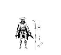 Teenage Mutant Ninja Turtles Action Figure Elite Foot Ninja Guard Black & Whi...