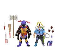 NECA Set 2 figure d'azione – Antrax e Scumbug – Tartarughe Ninja Cartoon – 7 pollici