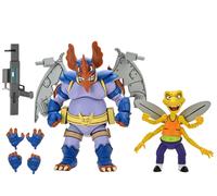 NECA- TMNT Cartoon WINGNUT/SCREWLOOSE 2-Pack Statue, Multicolore, 81892