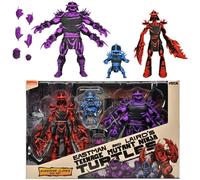 NECA TMNT CLONI DI SHREDDER (FUMETTI MIRAGE) SET DI FIGURE ACTION IN SCALA 7”