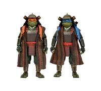 NECA Teenage Mutant Ninja Turtles 3 (Movie) - Turtles in Time- 1:7 Scale Collectible Action Figures, Leonardo & Michelangelo 2-Pack