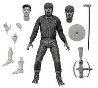 NECA - Universal Monsters Ultimate Wolf Man B&W 7 Action Figure, Bianco
