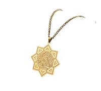 Neccante Collana Calligraphy Necklace Qur'an Surat al-Baqarah Dio Non gravando un'anima Oltre ciò Che può Portare i Gioielli di Compleanno Presenta