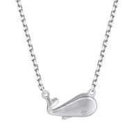 Neccante Elegant Women White Cubic Little Whale Design Cute Style 0,5x1,2 cm