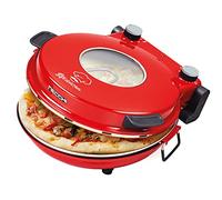 Necchi forno pizza con oblò per verifica cottura. Pronta in 3 minuti. Potenza 1200 W, temperatura regolabile fino a 400 gradi. Piastra removibile in ceramica. Timer. Coppia di spatole da 20 cm.