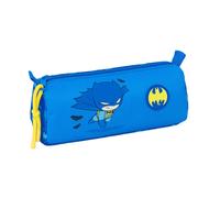 safta BATMAN PRESCUCOLAR - Astuccio con cerniera e scomparto, astuccio per bambini, ideale per bambini in età scolastica, comodo e versatile, qualità e resistenza, 21 x 7 x 8 cm, blu, M, Casual