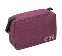 Necessaire da Toeletta Beauty Cosmetic Makeup Organizer Uomo Viaggio Bagno Appeso Borsa da toilette Kit di tela Borsa da barba Doccia da donna(Purple)