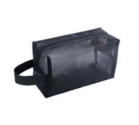 Necessaire da Toeletta Borsa for il trucco Borsa for il trucco Trasparente Nera Borsa da viaggio for cosmetici Borsa for organizer for cosmetici Set da donna Maglia piccola grande trasparente(F)