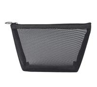 Necessaire da Toeletta Borsa for il trucco Borsa for il trucco Trasparente Nera Borsa da viaggio for cosmetici Borsa for organizer for cosmetici Set da donna Maglia piccola grande trasparente(B)