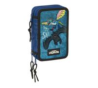 Necessaire How to Train Your Dragon Blu scuro 12,5 x 19,5 x 5,5 cm 37 Pezzi