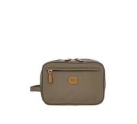 Necessaire in tessuto e pelle Brics X-Collection, nocciola - Tabella Colori: Tortora