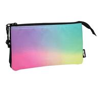Necessaire Milan 5 scompartimenti Nero 22 x 12 x 4 cm