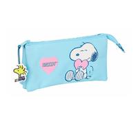 Necessaire Snoopy Love Azzurro Chiaro 22 x 12 x 3 cm