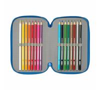 Necessaire Superman Azzurro 12,5 x 19,5 x 5,5 cm 37 Pezzi