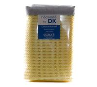 nécessité by DK - Coperta in cotone cellulare per carrozzine, culle, 100 x 75 cm, colore: Giallo