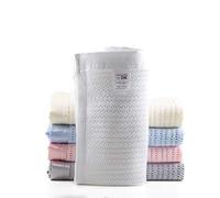 nécessité by DK - Coperta in cotone per carrozzine, culle, culle, 100 x 75 cm, colore: Crema