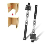NECILO guide per cassetti con ante a scomparsa 500mm, portata 18 kg per coppia, estrazione totale con cuscinetti a sfera, per cucina, camera da letto e casa, montaggio laterale e superiore, 1 coppia