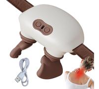 Neck and Shoulder Massager, Deep Tissue Relax Device, Neck and Back Massager with 2 Mode Heat Function, Portable Electric Relaxation Tool for Home Travel Exercise Bedtime Study Long Drive Weekend