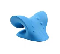 Neck And Shoulder Relaxer Pu Pain Relief Neck Pillow Chiropractic Pillow Neck Stretcher Shoulder1pcs,blue)