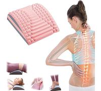 Neck & Back Stretcher, Refresh Back Stretcher, Neck and Back Stretcher, Lumbar Stretcher (Color : Pink)