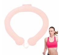Neck Cooler Ice Wrap - 18.8x15.5cm | Wearable Cooling Neck Cold Ring With Button | Reusable Ice Tube Cooling Wrap For Summer Heat Outdoor Traveling Cycling Hiking Commuting