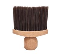 Neck Duster Brush, Soft Bristle Cleaner, Haircut Tool with Wooden Handle, Barber Supply with Comfortable Grip, Grooming Accessories for Beauty Salon Home Apartment Hairdressers Men Husband Grandpa Dad