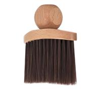 Neck Duster Brush - Soft Bristle Hairdressing Cleaning Tool, Hair Duster with Wooden Handle, Barber Brush with Gentle Fibers, Salon Accessory, Cleaning Tool for Barbers Hairdressers Home Use