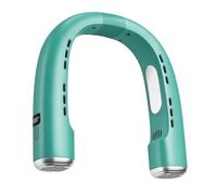 Neck Fan - 5 Speeds Quiet Bladeless Wearable Ventilatore con LED Display | Around the Neck Fan for Birthday Cruise Outdoor Car Summer Camping