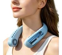 Neck Fan Small 2400mAh 5 Speeds - Digital Display Around The Neck Fan for