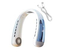 Neck Fan Small 2400mAh 5 Speeds - Digital Display Around The Neck Fan for