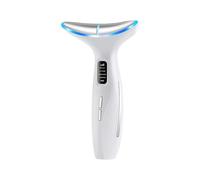 Neck Lifting Device, Face Firming Beauty Wand, Skin Tightening Massager with LED LightTherapy, Microcurrent Roller for Wriinkle Reduction, Hot Compress for Home Skin Care Routine