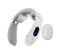 Neck Massager Device, Heated Deep Tissue Muscle, Portable Massage Tool, 15x14.5x4.5cm for Stress Recovery, Daily Home Office Travel Use Ergonomic and Device Designed