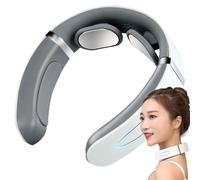 Neck Massager, Massager With Heating, Ergonomic Neck Relaxer, Adjustable Intensity Settings, Skin-Friendly Silicone Material, Ideal for Home Work Wellness, 5.71x6.3 inches