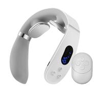 Neck Massager with Heat, Cervical Massage Device, Portable Back Muscle Relaxer, Soothing Warm Compression, Ergonomic Lightweight Design for Men, Women, Dad, Mom, Home Travel Use