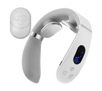Neck Massager With Heat, Portable Cervical Massage Device, Heated Back Muscle Relaxer, Lightweight Stress Tool, Home Travel Use for Men Women Him Her Dad Mom, 15x14.5x4.5cm