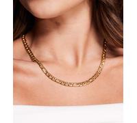 Neck On The Line - Collana a catenina figaro da 6 mm placcata oro No Size
