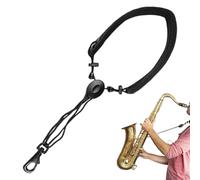 Neck Strap - Swivel Hook | Saxophone Strap | High-quality Musical Instruments Neck Straps | Skin-Friendly Design Sax Leather Padded Band | belt hanger for Baritone Bassoon Cork Alto Saxophone Tenor Cl